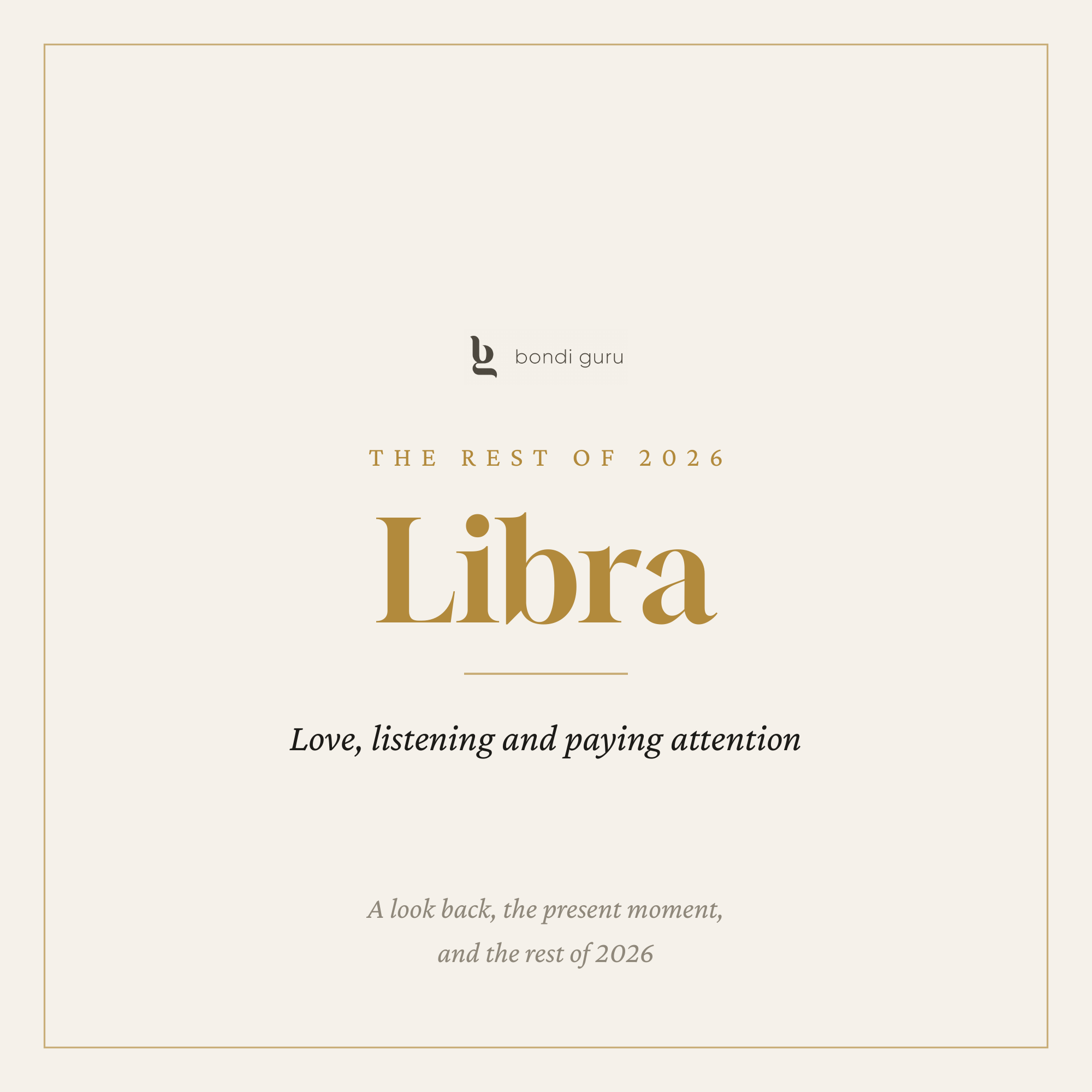 Libra — The Rest of 2026