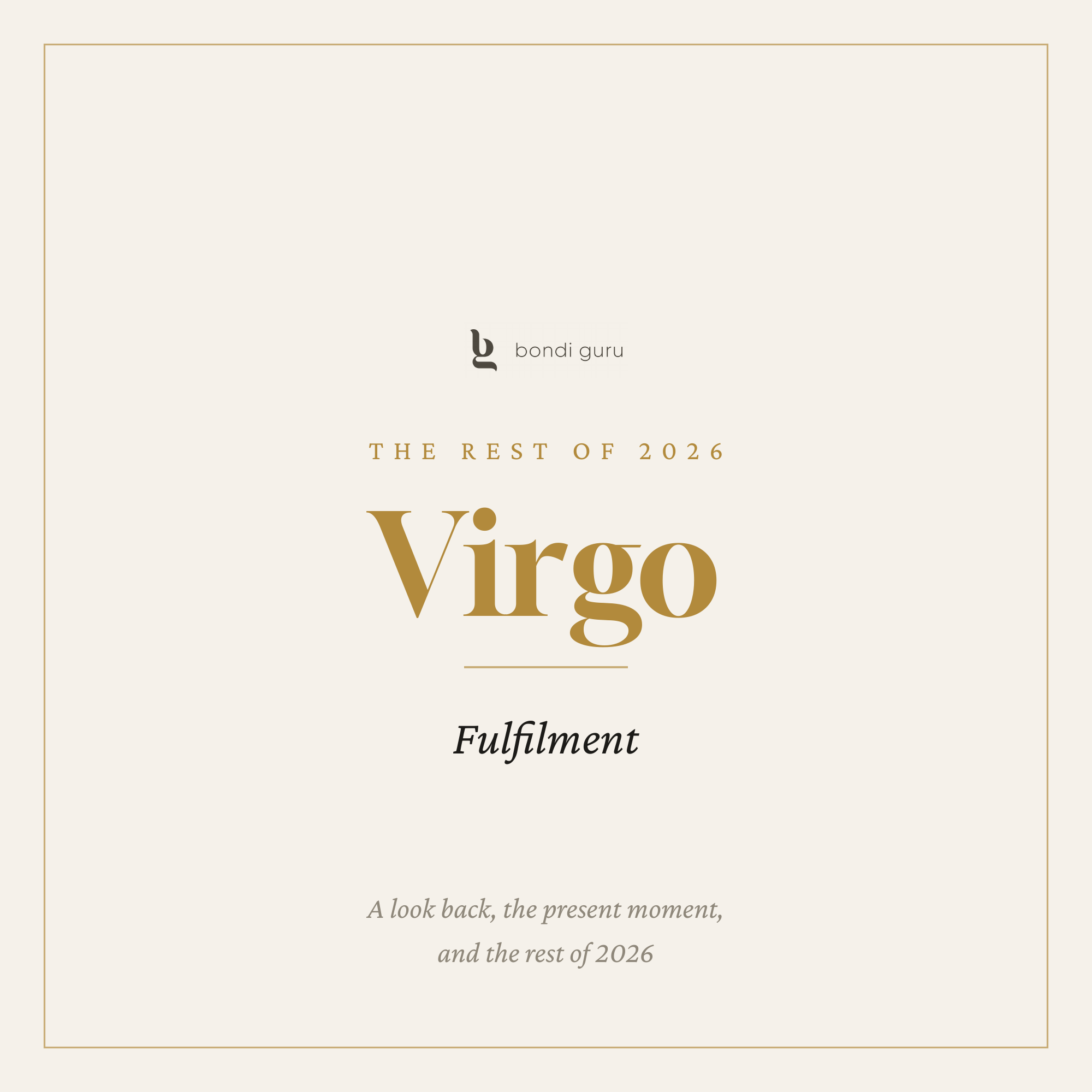 Virgo — The Rest of 2026