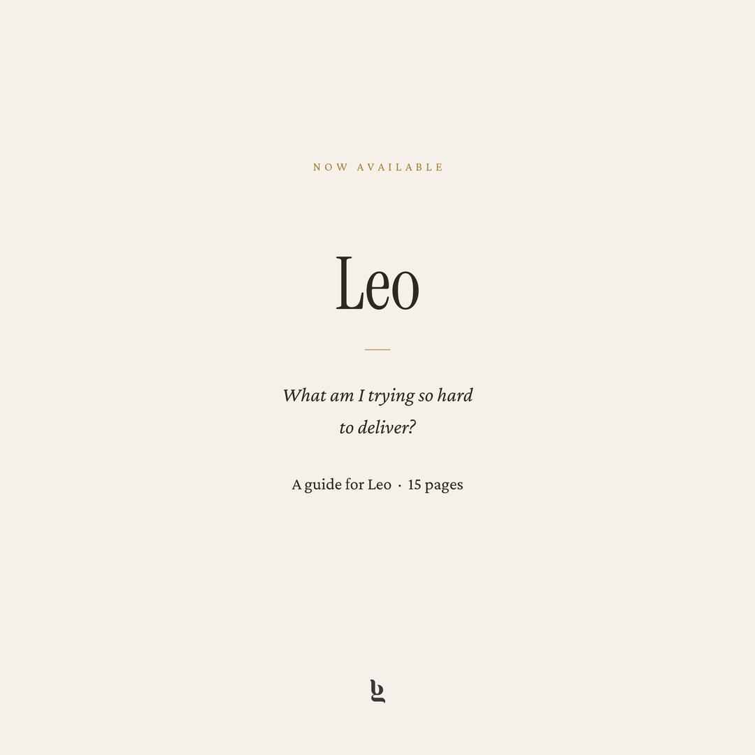 Leo — What Am I Trying So Hard to Deliver?