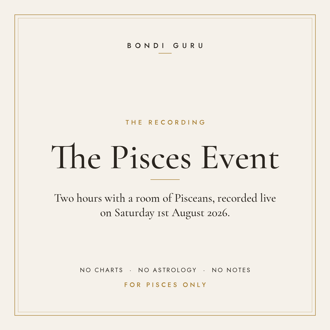 The Pisces Event