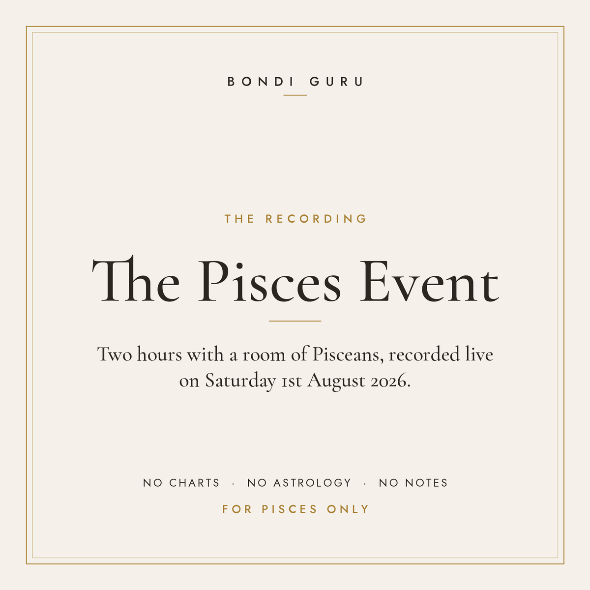 The Pisces Event