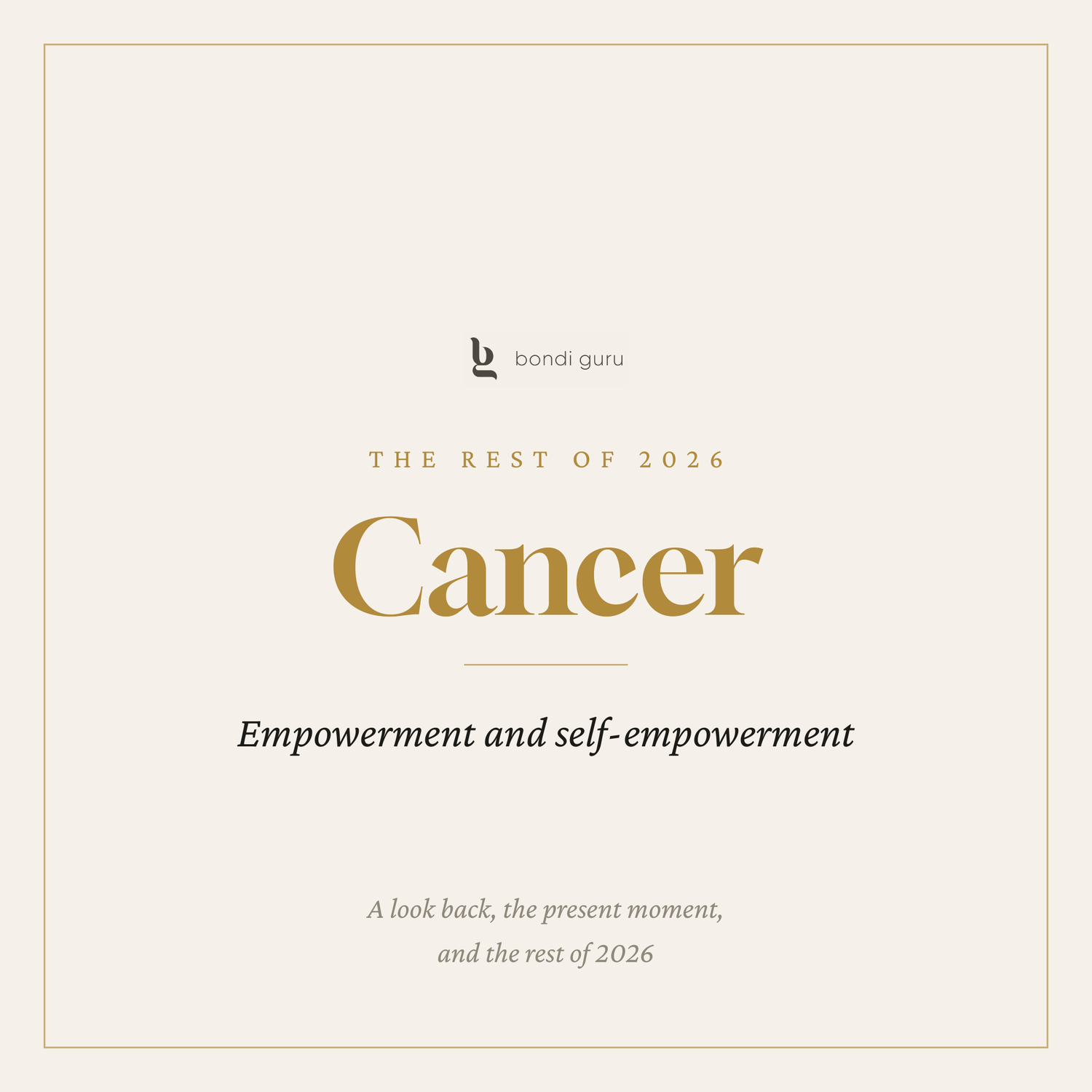 Cancer — The Rest of 2026