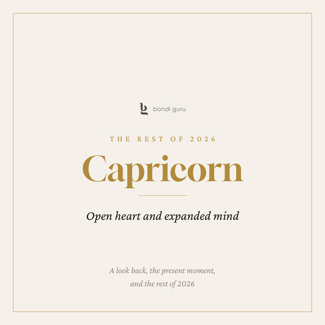 Capricorn — The Rest of 2026