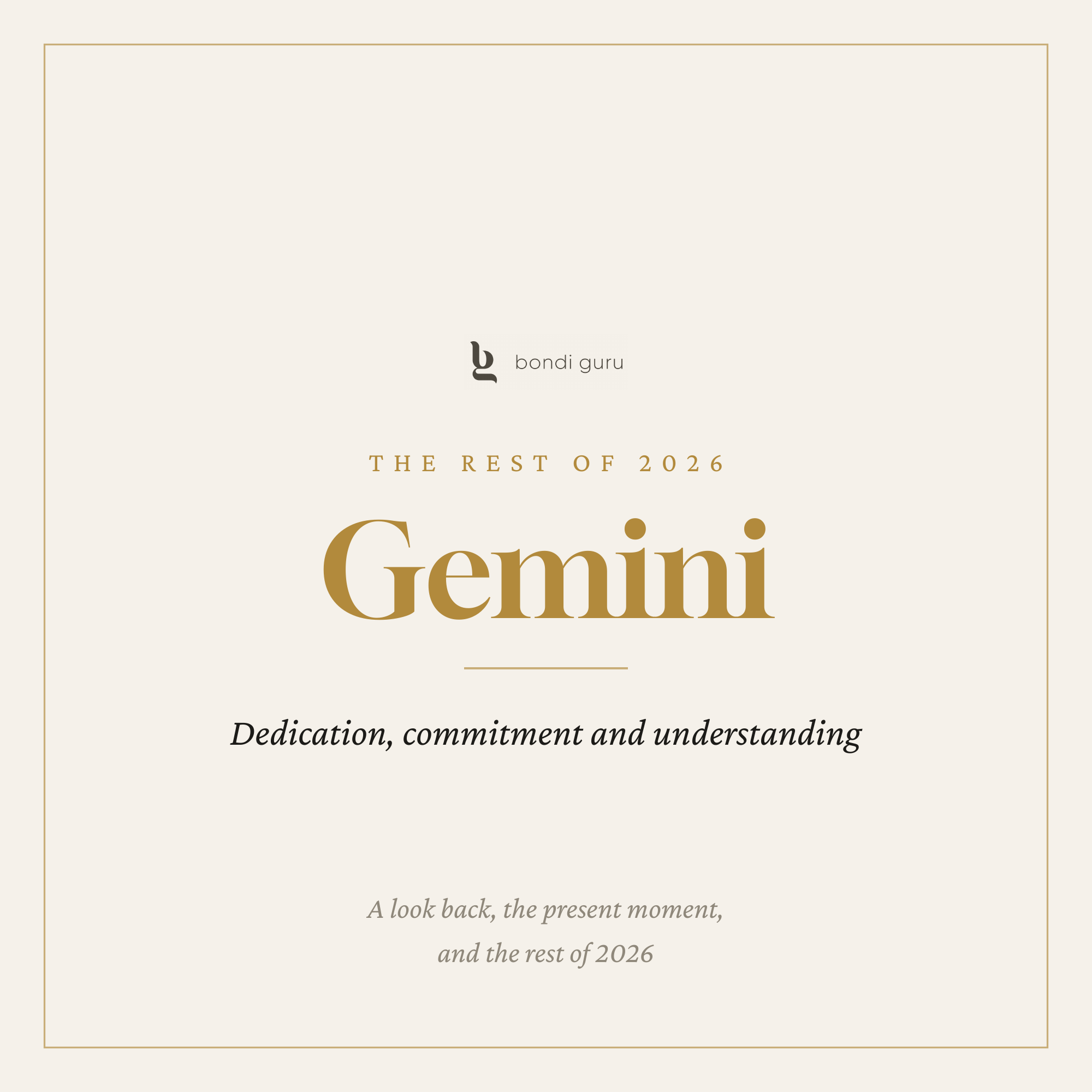 Gemini — The Rest of 2026