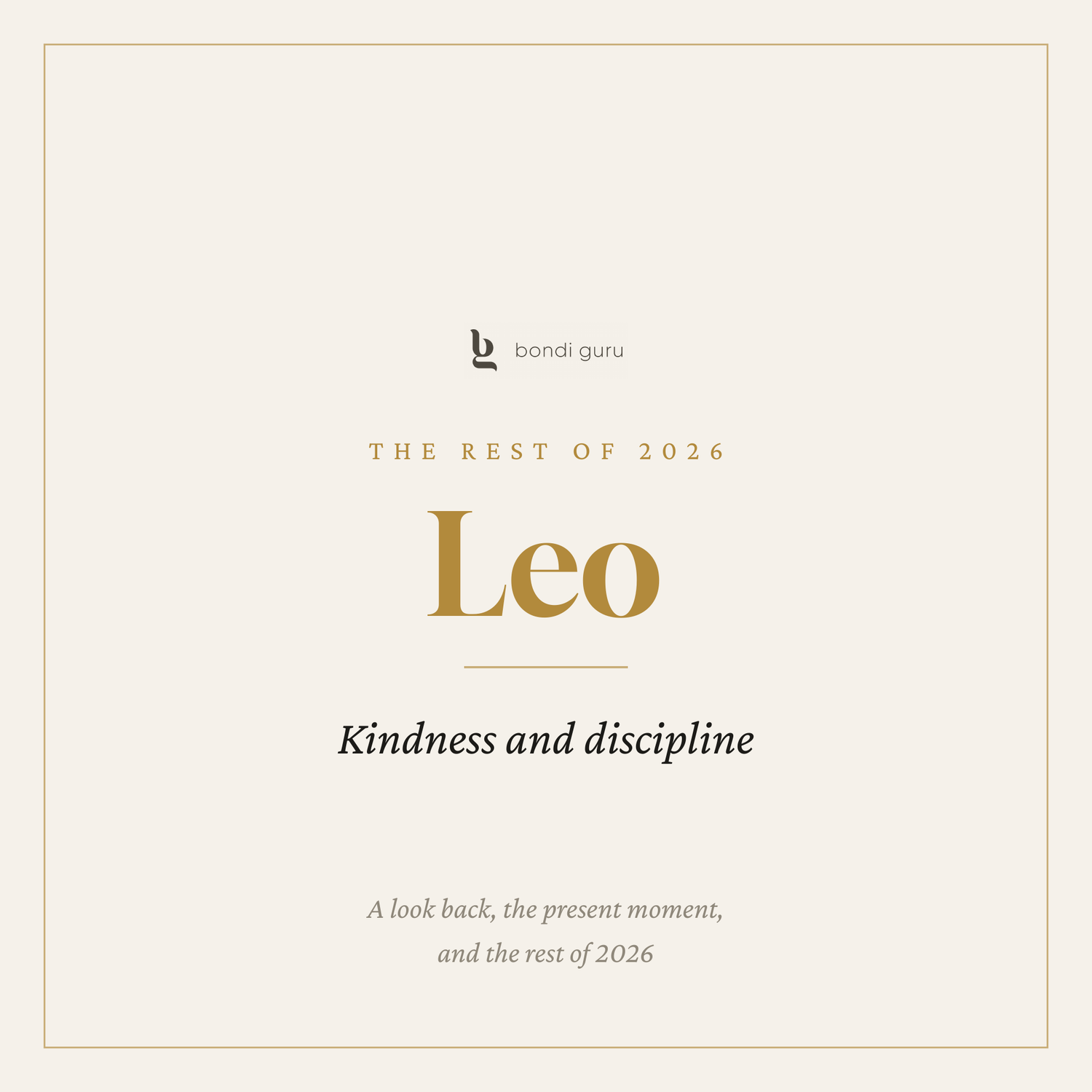 Leo — The Rest of 2026